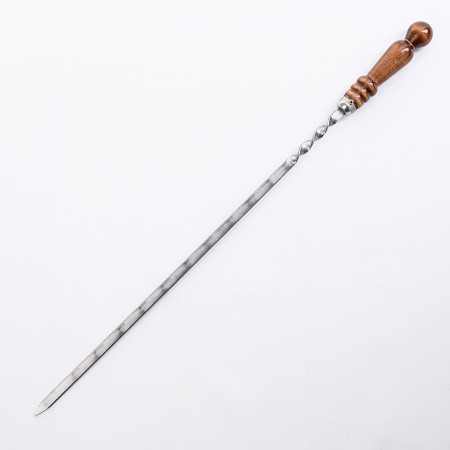 Stainless skewer 620*12*3 mm with wooden handle в Абакане