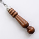 Stainless skewer 670*12*3 mm with wooden handle в Абакане