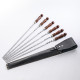A set of skewers 670*12*3 mm in a black leather case в Абакане