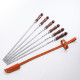 A set of skewers 670*12*3 mm in a leather quiver в Абакане