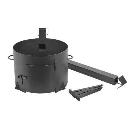 Stove with a diameter of 410 mm with a pipe for a cauldron of 16 liters в Абакане