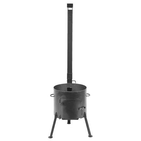 Печь диаметром 440 мм с трубой под казан 18-22 литра в Абакане