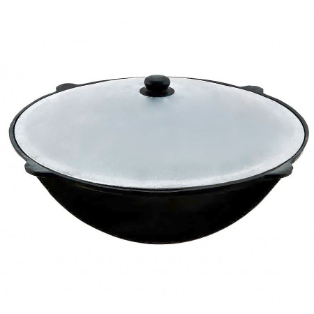 Uzbek cast iron cauldron 10 l round bottom в Абакане