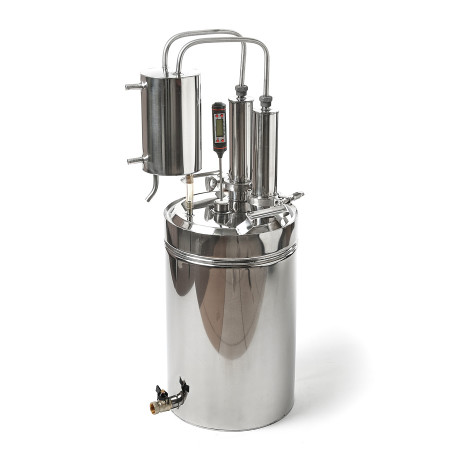 Cheap moonshine still kits "Gorilych" double distillation 10/35/t with CLAMP 1,5" and tap в Абакане