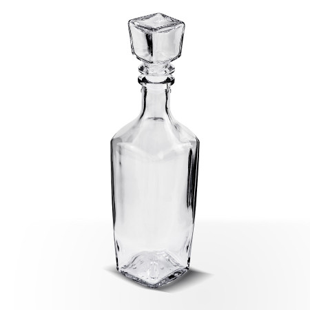 Бутылка (штоф) "Элегант" стеклянная 0,5 литра с пробкой  в Абакане
