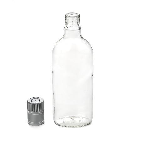 Бутылка "Фляжка" 0,5 литра с пробкой гуала в Абакане